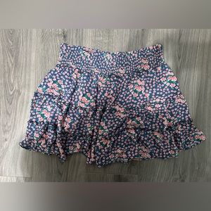 AMERICAN EAGLE SMOCKED TIERED FLORAL MINI SKIRT SIZE XL